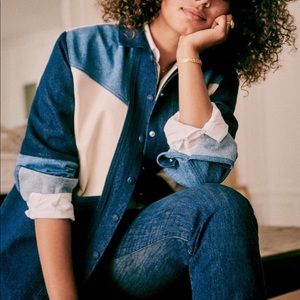 WILL JACKET - DENIM MIXED PATCHWORK